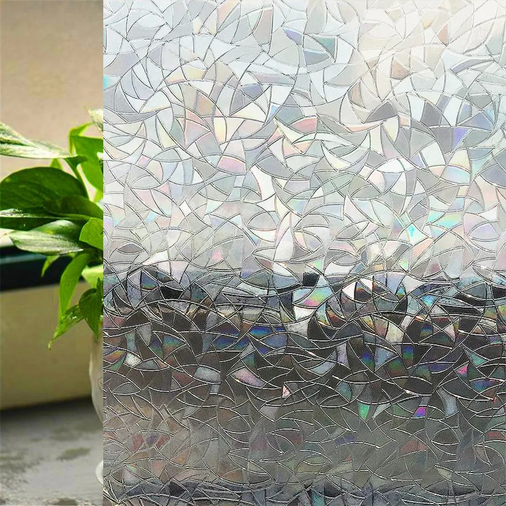 

2/3/5 Meters Colorful electrostatic frosted glass decorative film living room bedroom wc sun protection privacy window stickers