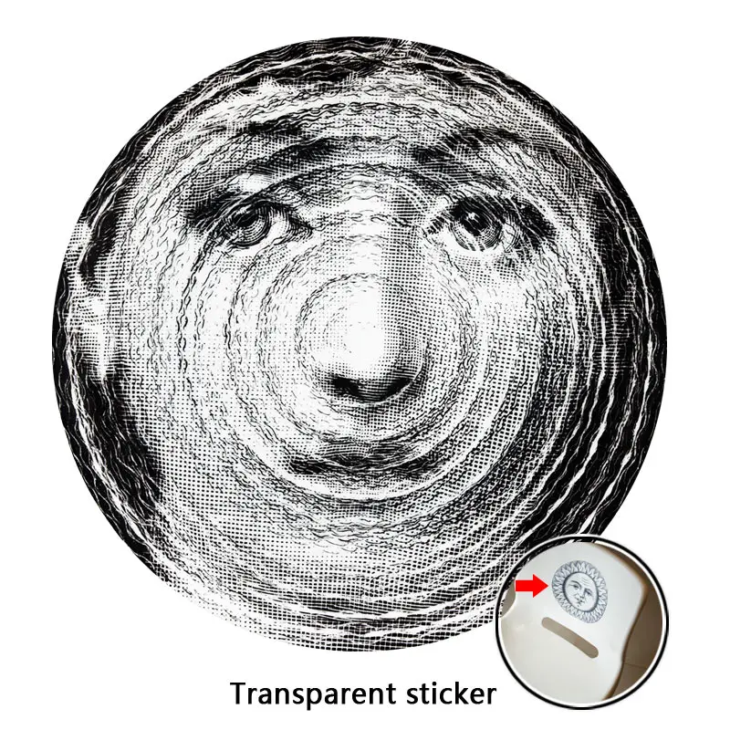 NO.169-196 дизайнерские обои Fornasetti, прозрачные наклейки на стену для украшения стен, гостиной, 1 шт - Цвет: 192