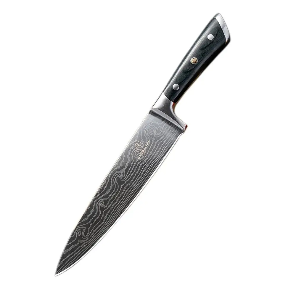 8inch Кухонные ножи DAOMACHEN, Дамасские Ножи G10 из нержавеющей стали, нож для очистки овощей, нож для нарезки сантоку, нож для приготовления пищи - Цвет: 8inch