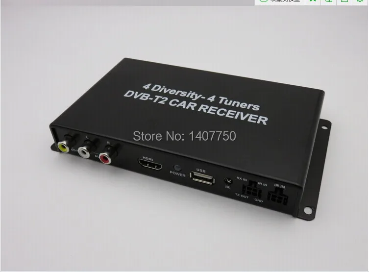 Автомобиль тв-приемником DVB-T2 DVB-T 4 разнообразие / 4 тюнеры DVB-T2 / T автомобиль автобус 12 В- 24 В TL RU ес / европейская часть россии таиланд. южная африка