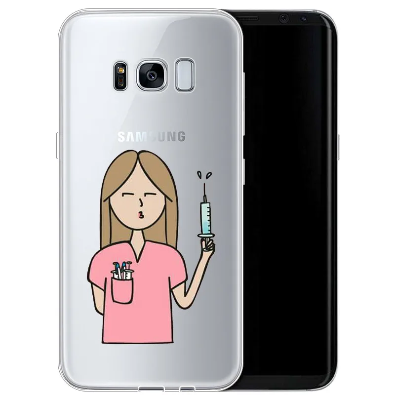 TPU Испанский мультфильм медицина Доктор Медсестры Новые поступления чехол для samsung Galaxy S6 S7 S8 S9 PLUS Edge NOTE 8 9 - Цвет: TPU