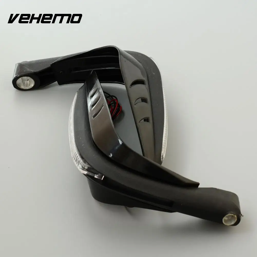 Cool Black Motorbike Handguard Bar Protector Brush Guards LED DRL Daytime Light^ | Автомобили и мотоциклы