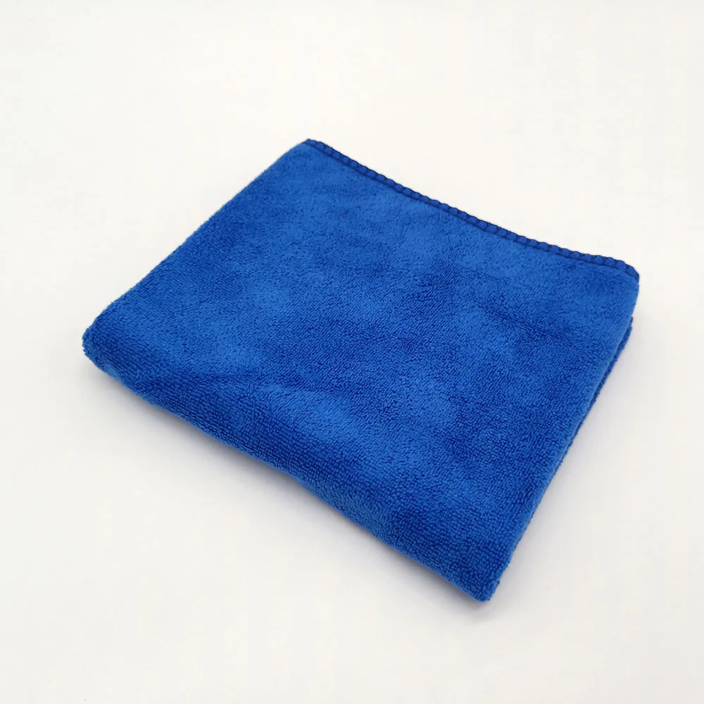 Blue 4pcs Дешевая цена микрофибра полотенце для чистки автомобиля микро волокна автомойка зеленый/синий/фиолетовый/коричневый цвет - Цвет: Blue 4pcs