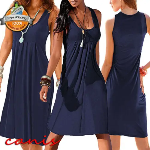 Женское платье без рукавов HIRIGIN размера плюс летнее расклешенное миди|Женские