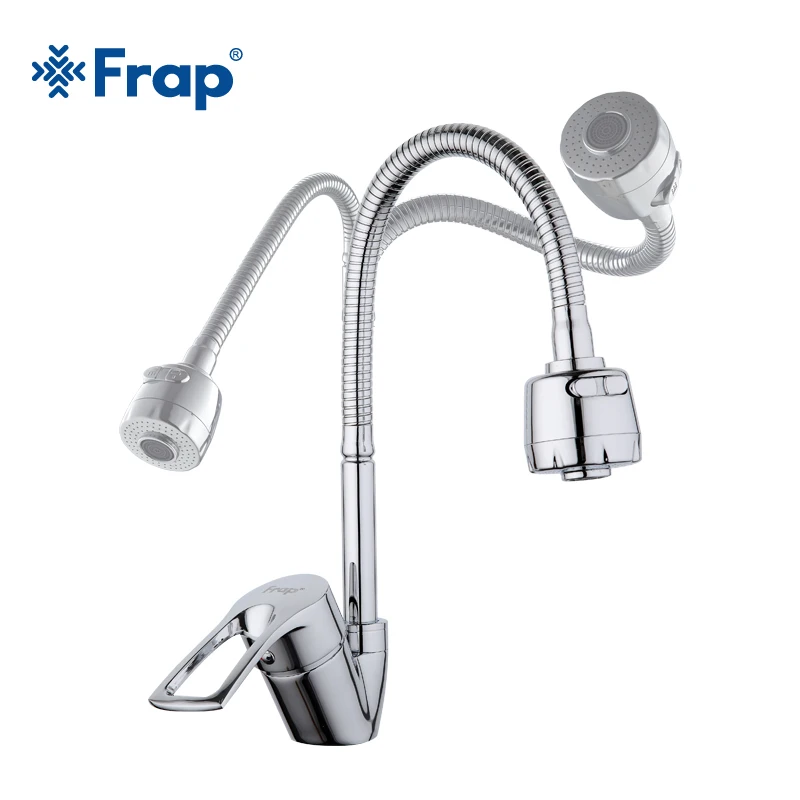 Кухонный смеситель FRAP F43701 B с гибким краном и одной ручкой|torneira cozinha|water tap kitchentap