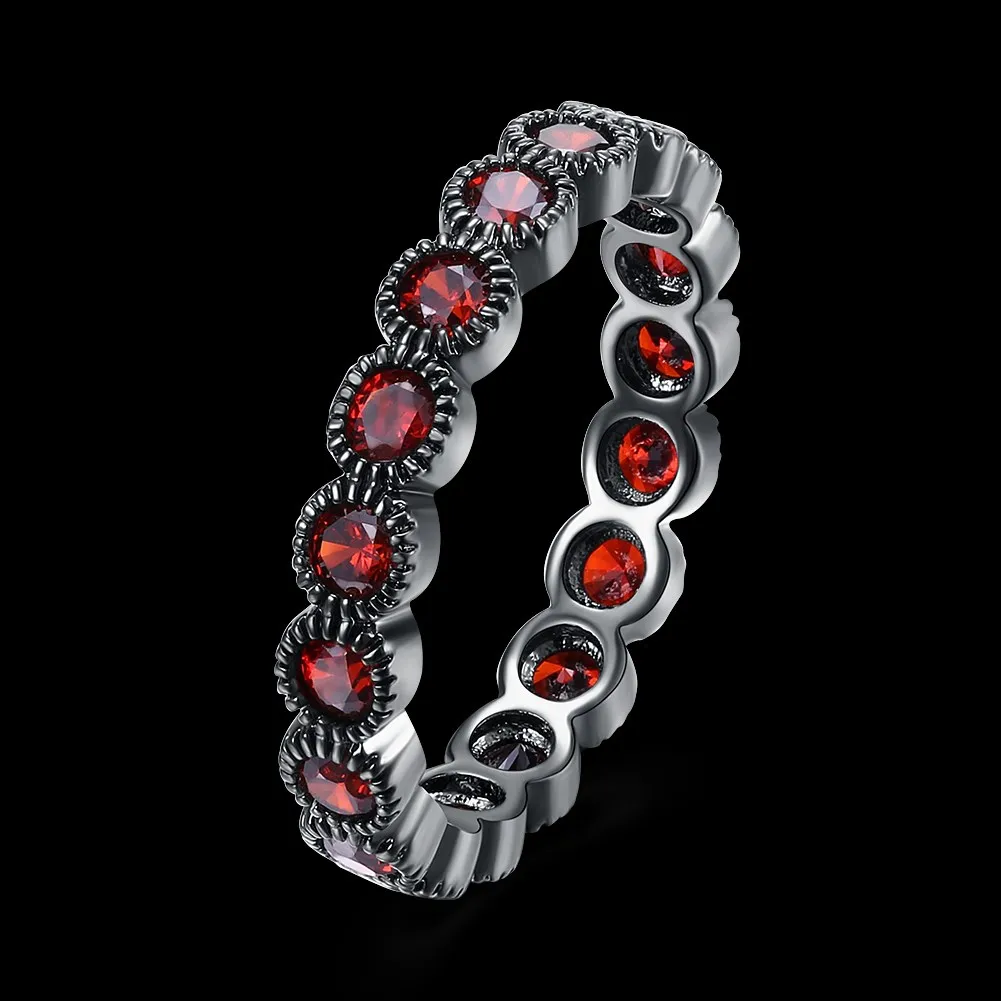 Voor vrouwen расшитые бисером Четки круглые argollas finger для женщин damskie zircon piedras red rojos black gun bijut Dahu Rico кольца