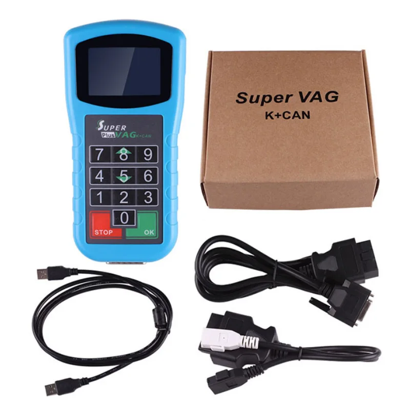 Супер VAG K+ CAN Plus 2,0 VAG Диагностический сканер, инструмент для коррекции пробега для Audi V* W авто ключ программист