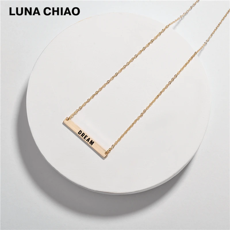 LUNA CHIAO Women Jewelry Accessories Dainty Necklaces Saying Monogram Delicate Collar Bone Necklace | Украшения и аксессуары