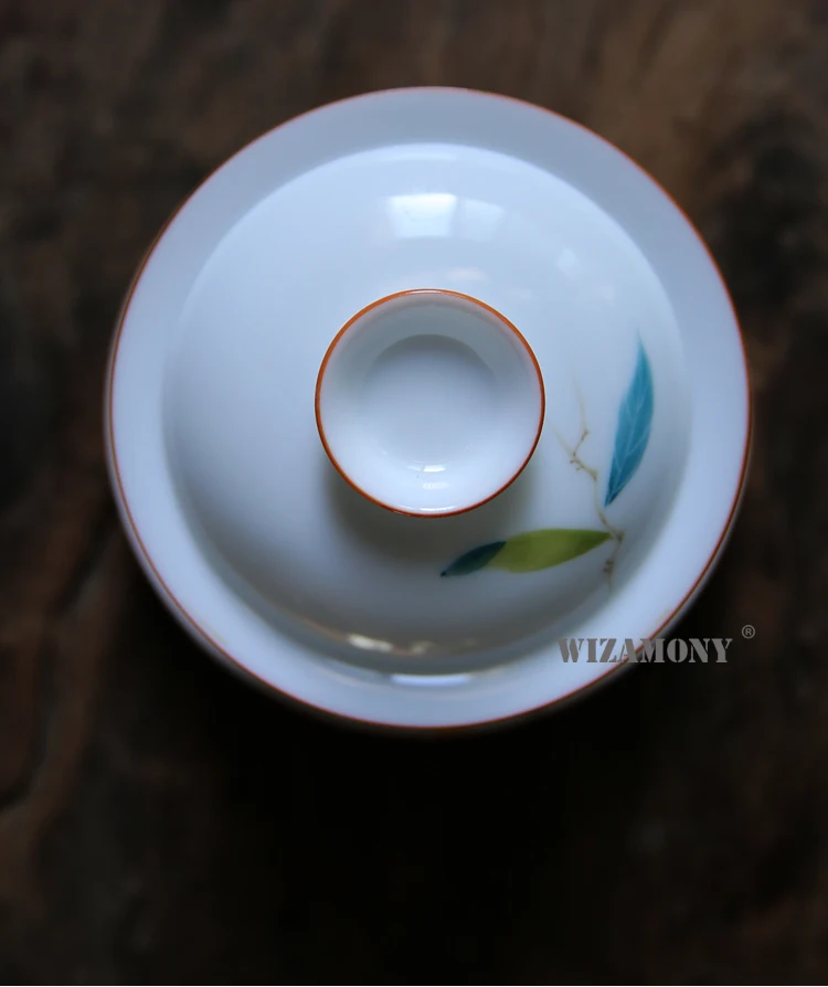 1 шт. WIZAMONY китайский чайный набор кунг-фу gaiwan Чайник чашки расписанные вручную чайные сервизы фарфоровые керамические подарочные пуэр посуда для напитков