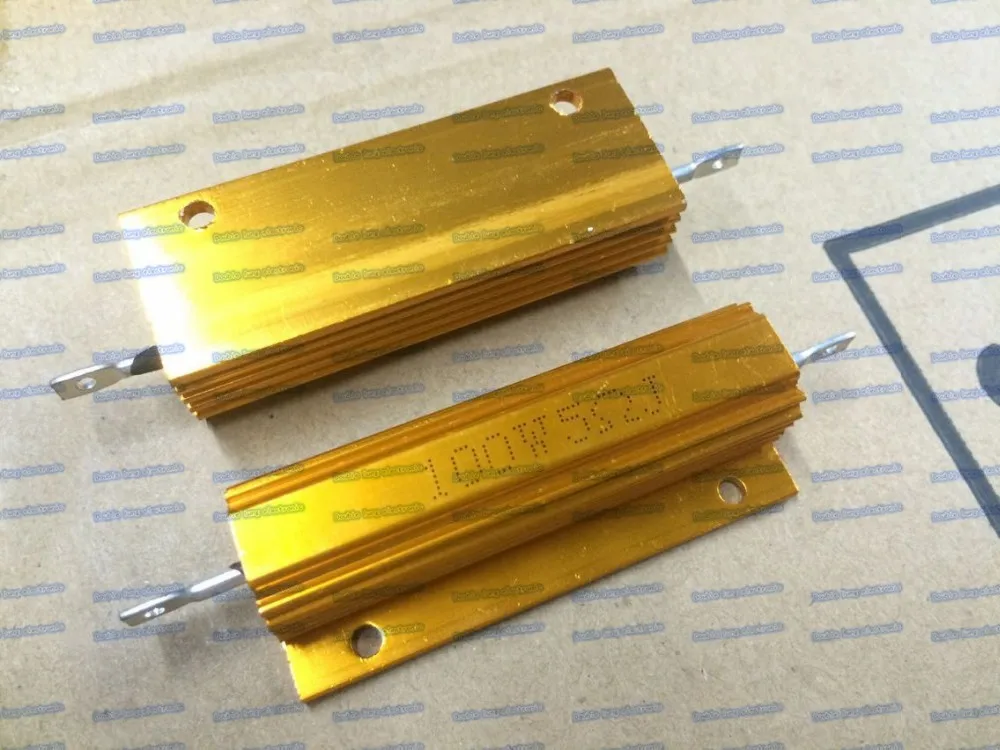 2 шт./лот RX24 100W 5R 5 Ом светодиодный резистор нагрузки алюминиевый корпус резистора