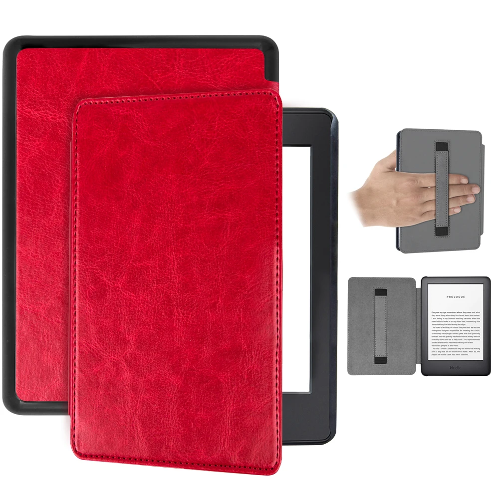 Кожаный чехол книжка для нового Kindle 10 J9G29R 6 дюймов выпущенный в 2019 году