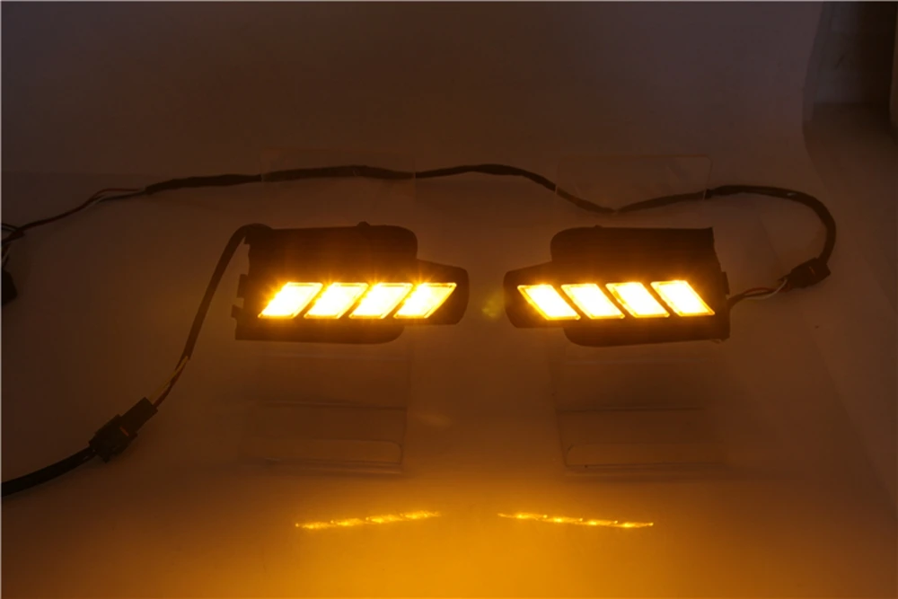 MONTFORD для Toyota Land Cruiser Prado FJ120 2003 2009 12 В DRL Габаритные огни Led спереди Противотуманные