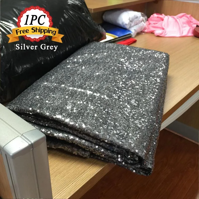 Бесплатная доставка 1 шт. Серебряная блестящая скатерть с изображением камней