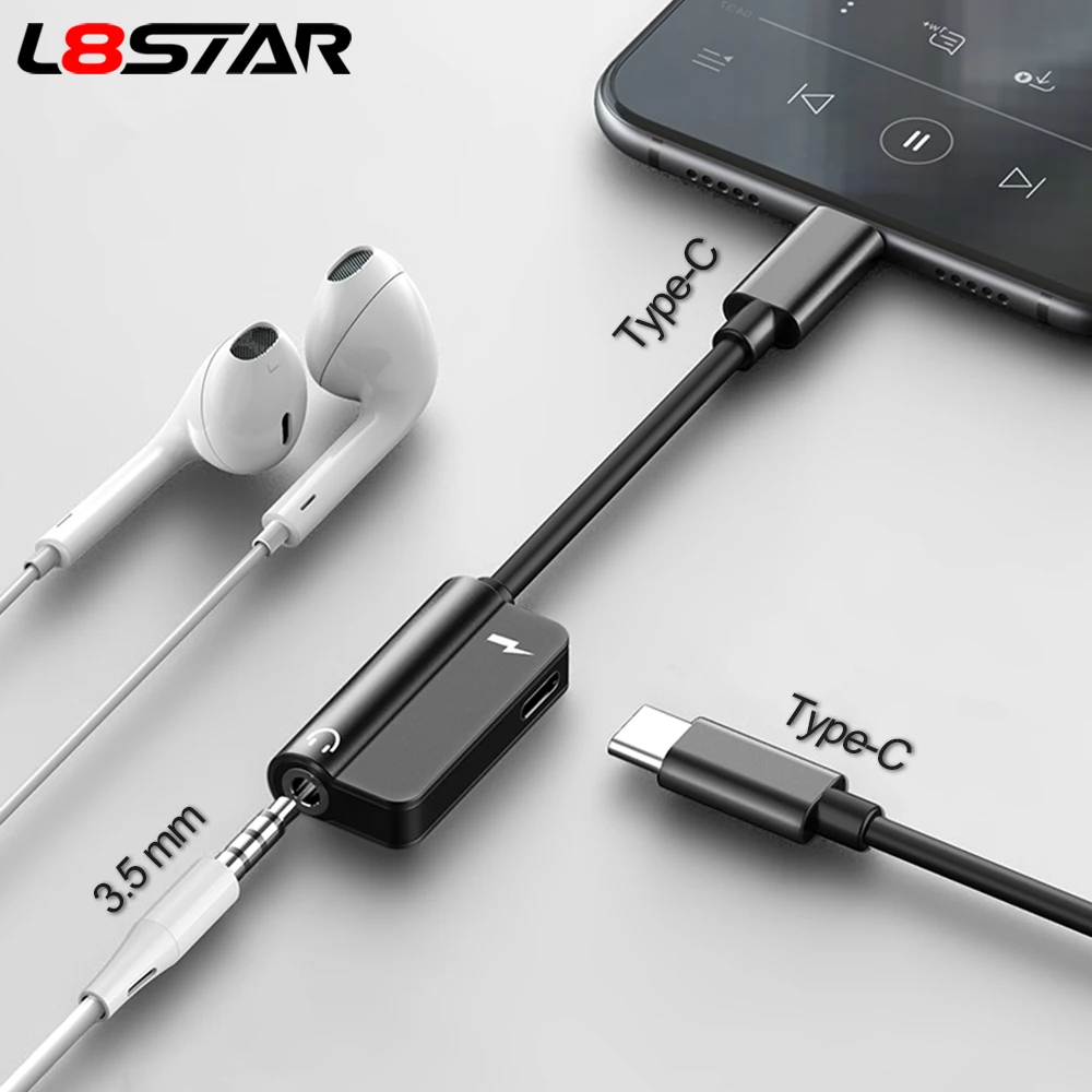 USB Type C 3 5 адаптер для наушников зарядное устройство до мм разъем AUX Xiaomi Mi6 Mi8 MIX2 MIX2S