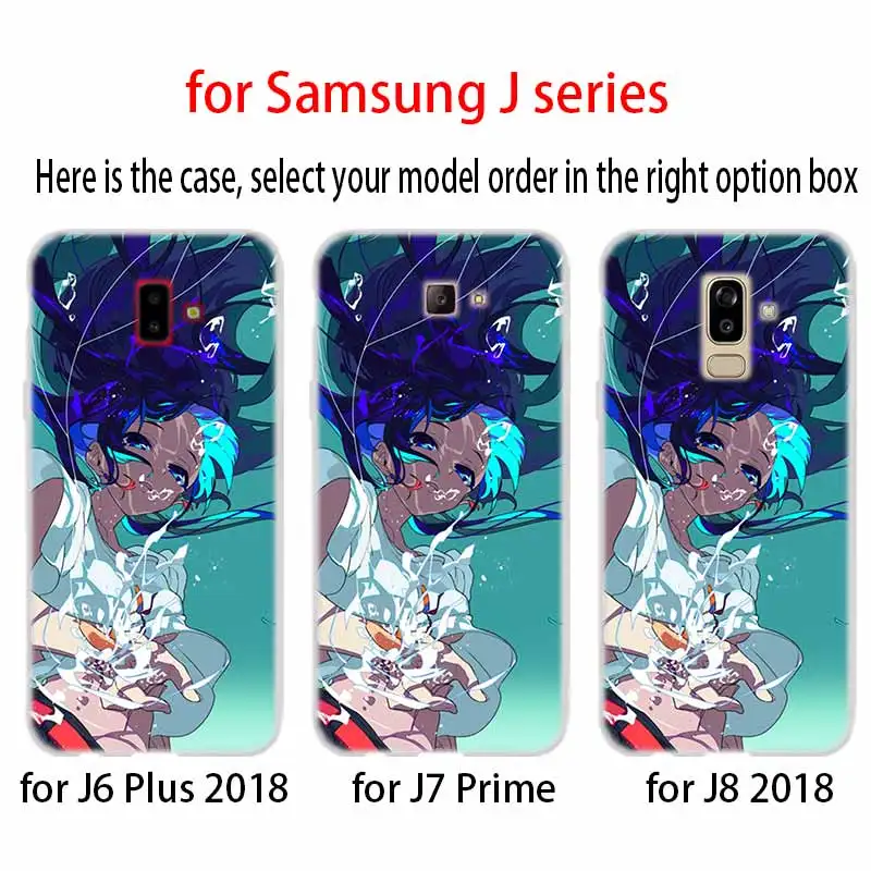 nime cartoon beauty case Cover TPU Silicone Coque For Samsung Galaxy J6 J8 J3 J5 J7 J4 J2 J1 Plus 2018 2016 2017 EU Prime Ace | Мобильные