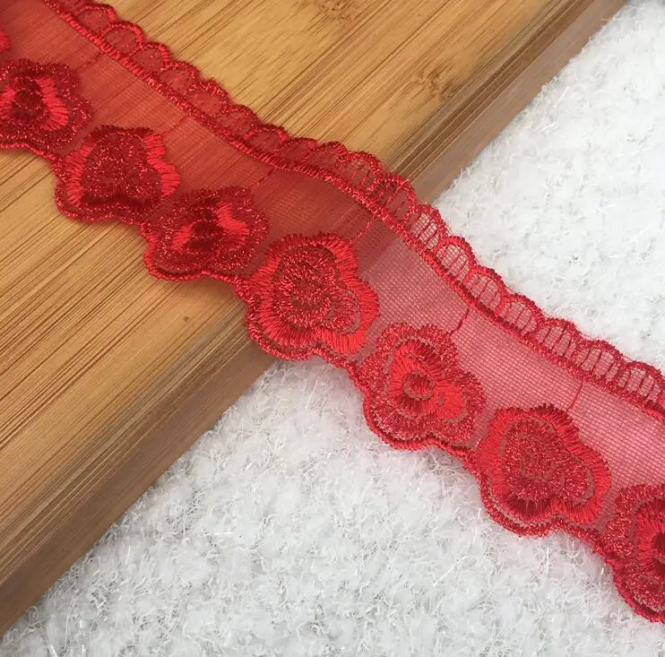 5 метров красная розовая фиолетовая вышивка свадебная искусственная аксессуары