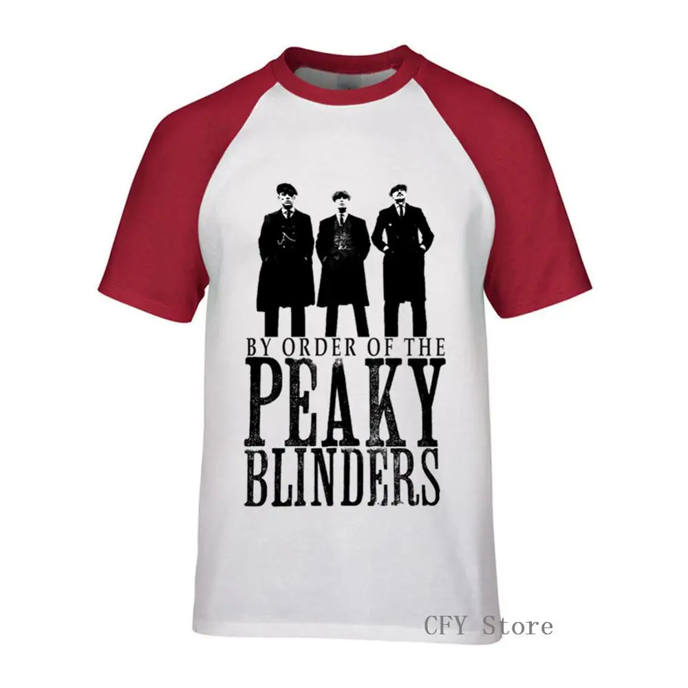 Мужские крутые футболки с принтом Peaky Blinders коллекция 2019 года модные большого