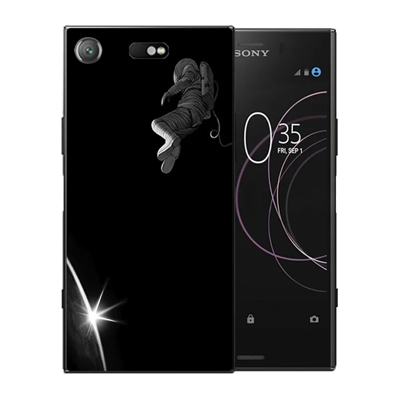 Для Sony Xperia XZ1 Compact чехол для телефона силиконовый космический мир шаблон задняя