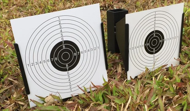 Пневматическая мишень и конусная черная ловушка для гранул W. 20 шт. бумажных