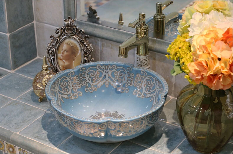 2019 Лидер продаж новый дизайн керамическая раковина для ванной комнаты CB1704|vessel