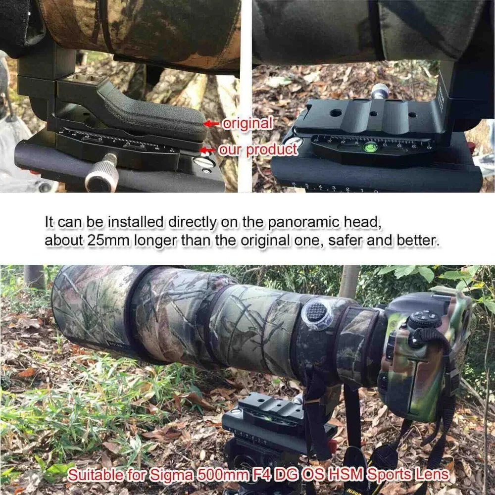 IShoot Объектив воротник поддержка для Sigma 500 мм F4 DG OS HSM Спортивная тренога крепление кольцо Замена база Arca swiss RRS совместимый
