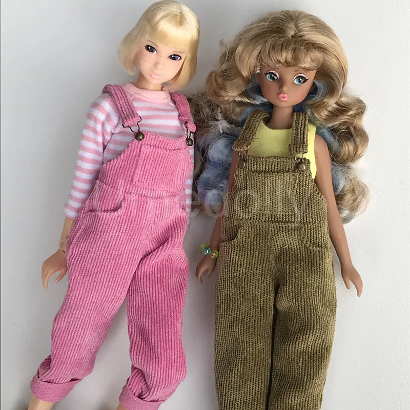 Одежда для куклы Blyth 1 шт. вельветовые подтяжки брюки комбинезон кукол Azone Licca Momoko