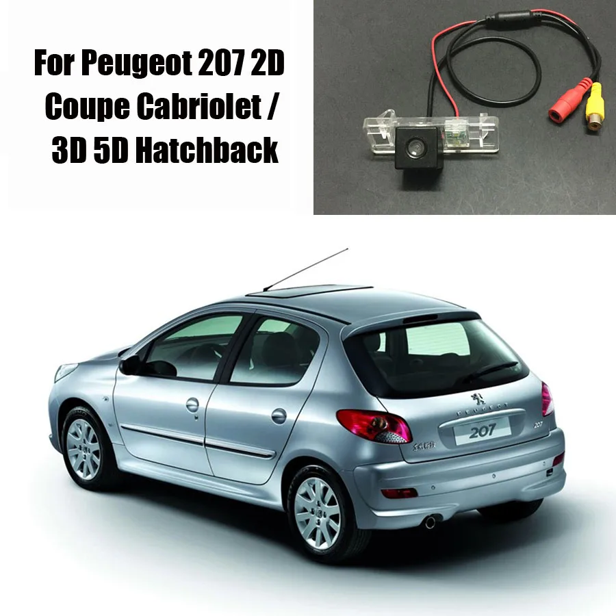 Камера заднего вида thehotcake для Peugeot 207 2D Купе кабриолета/3D 5D хэтчбек/CCD RCA NTST
