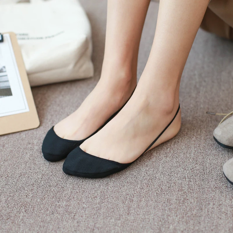 Хлопковая накладка на рогатку с закрытым носком невидимые носки тапочки для