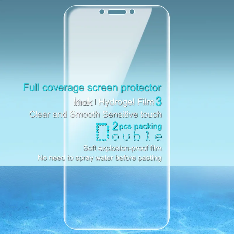 Для huawei Nova 3 гидрогель III Экран протектор 2 шт IMAK полный охват спереди задняя