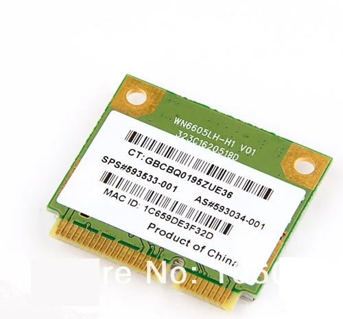 Новая беспроводная карта SSEA для Realtek RTL8191SE 300 Мбит/с 802.11b/G/N HP CQ56 G62 CQ62 G72 CQ72 G56 593533 001