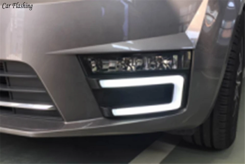 Автомобильная проблесковая 1 набор 12V ABS светодиодный для Skoda Octavia RS A7 2016 2017 DRL