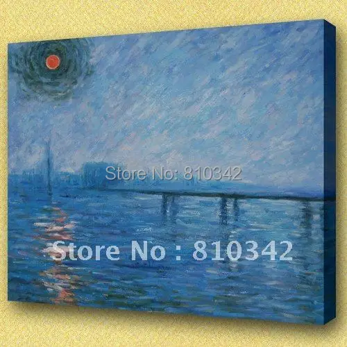 Картины Monet's Репродукция мягкие цвета мост искусство на холсте картина ручной