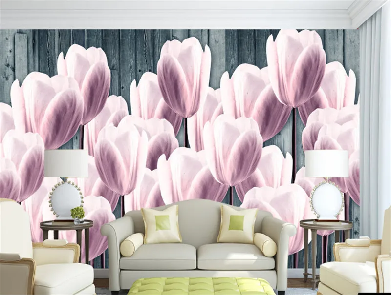 Flower Wall Mural Custom 3 d Modern Wallpaper Desktop Hd Murals Family Decor 3d for Bedroom Home Ideas | Обустройство дома