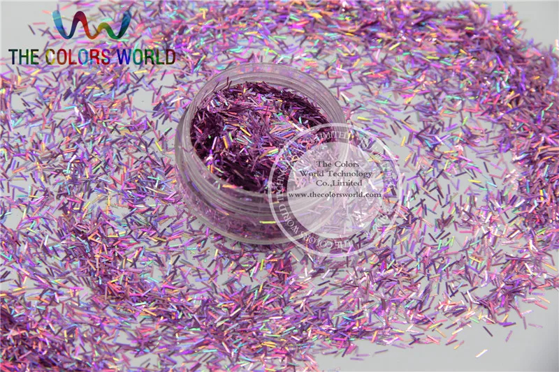 Размер 3 мм голографическая цветная полоска Короткие формы блестки для ногтевого