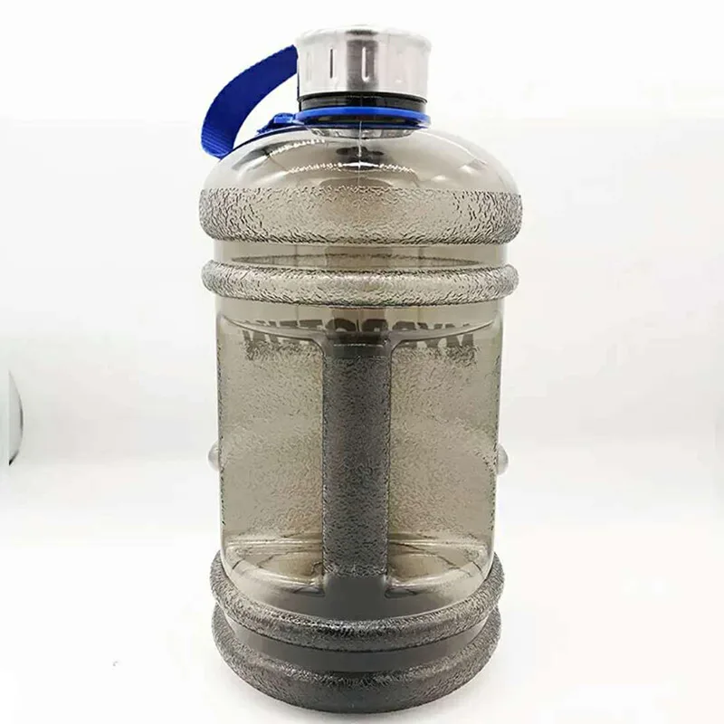 2 2л высокоемкие пластиковые спортивные бутылки для воды с ручкой и веревкой