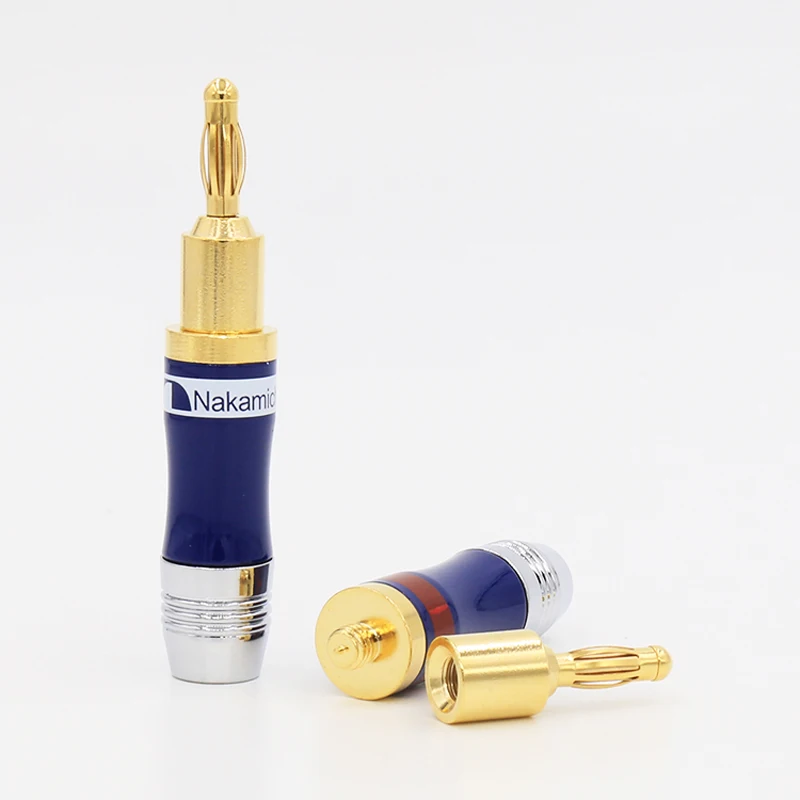 4 шт Nakamichi 24K позолоченные винты с фиксацией банановых штекеров аудио спикер