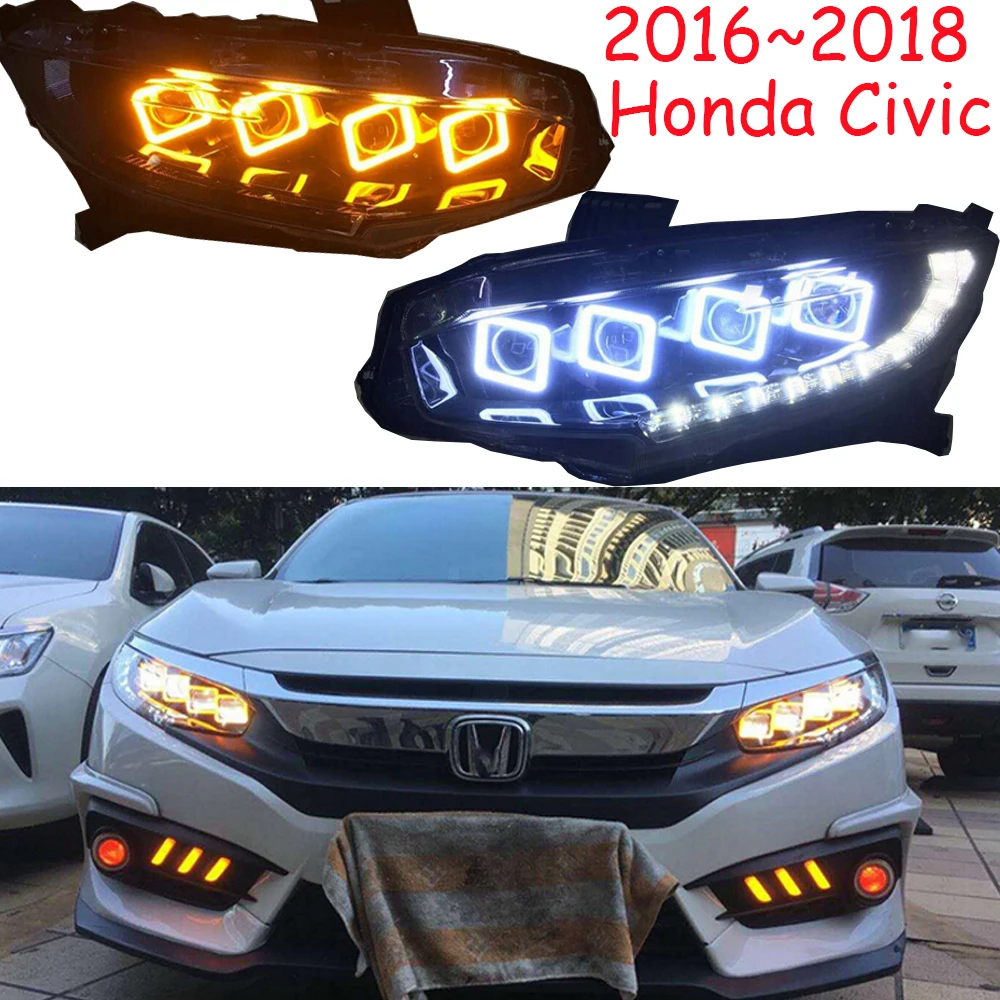 2016~2019y car bupmer head light for Honda Civic headlight car accessories  LED DRL Halogen/HID xenon fog for Civic headlamp - buy at the price of  $608.00 in aliexpress.com | imall.com