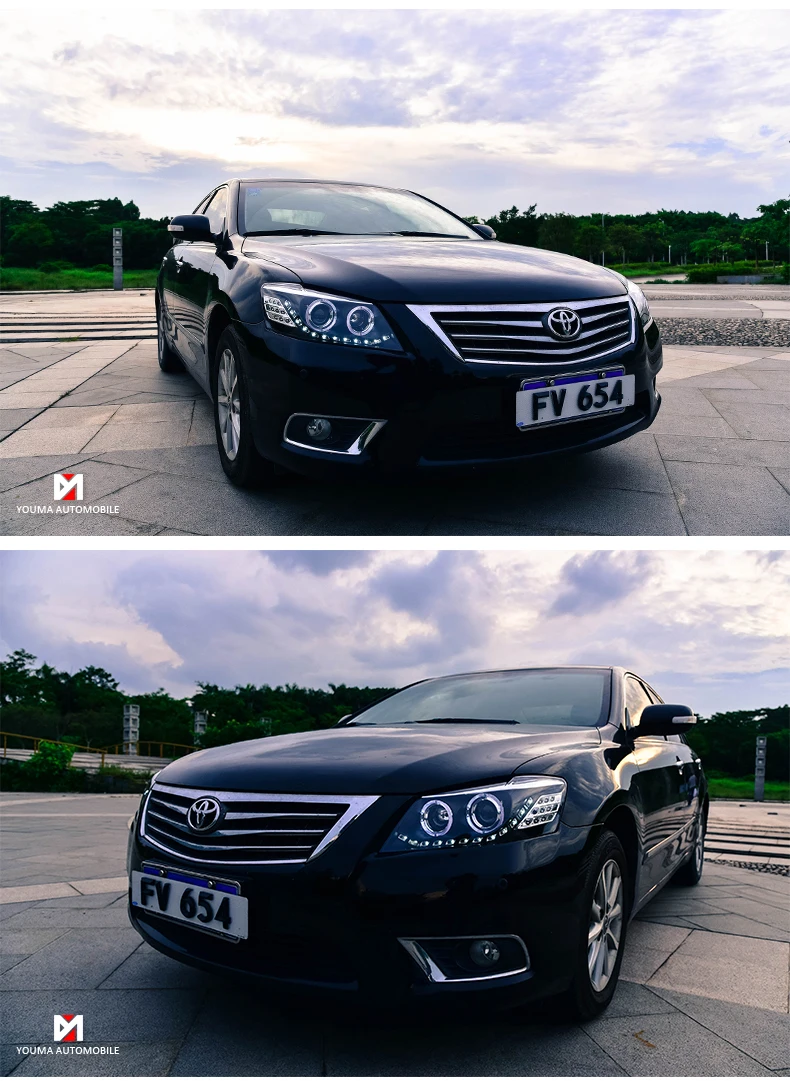 KOWELL стайлинга автомобилей корпус передней фары для Toyota Camry фары 2009-2011 светодиодный фары DRL H7 HID Ксеноновые фары ближнего и дальнего света bi-ксеноновая линзы