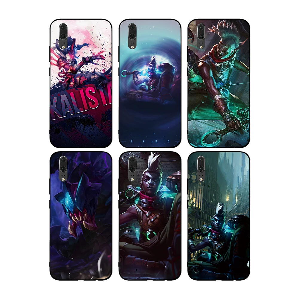 Мягкий чехол League of Legends EKKO для Huawei Y6 Y7 Y9 Prime 2017 2018 2019 Nova 2i 3 4 3i Lite Mate 10 20 Pro