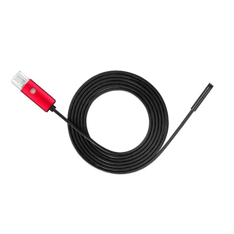 Красный эндоскоп 8 мм Объектив USB Эндоскоп Android 2 М 5 10 OTG PC Endoscopio Мини Камеры