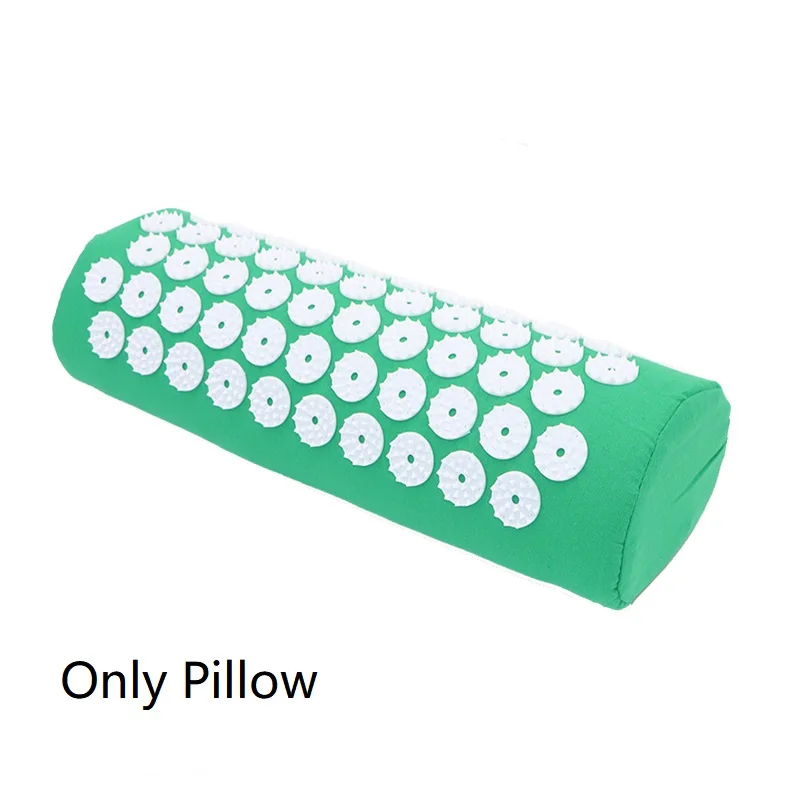 basic pillow-green Акупрессура коврик Mssage Набор ковриков и подушка набор для облегчения боли в спине/шее и расслабления мышц снимает стресс, Sciatic Pain - Цвет: basic pillow-green