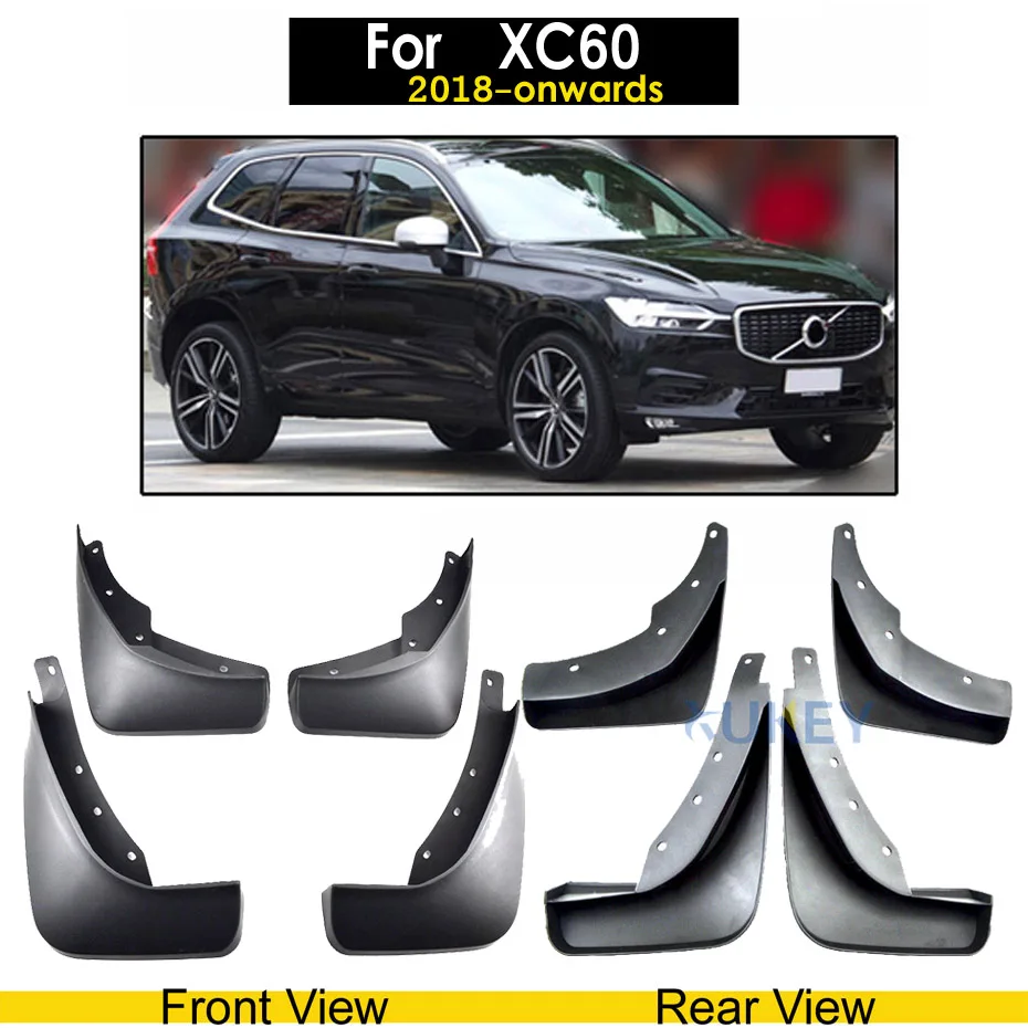 Набор автомобильных брызговиков для Volvo C30 S40 S60 S80 XC40 XC60 XC90 V40 V60 Брызговики крыло брызговиков Стайлинг - Цвет: For XC60 18-19