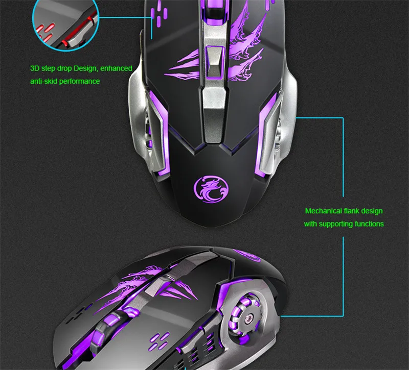 Apedra A8, Механический дизайн, USB, 6 кнопок, Проводная игровая мышь, 3200 dpi, оптическая профессиональная игровая мышь для ПК, ноутбука, компьютера, геймера