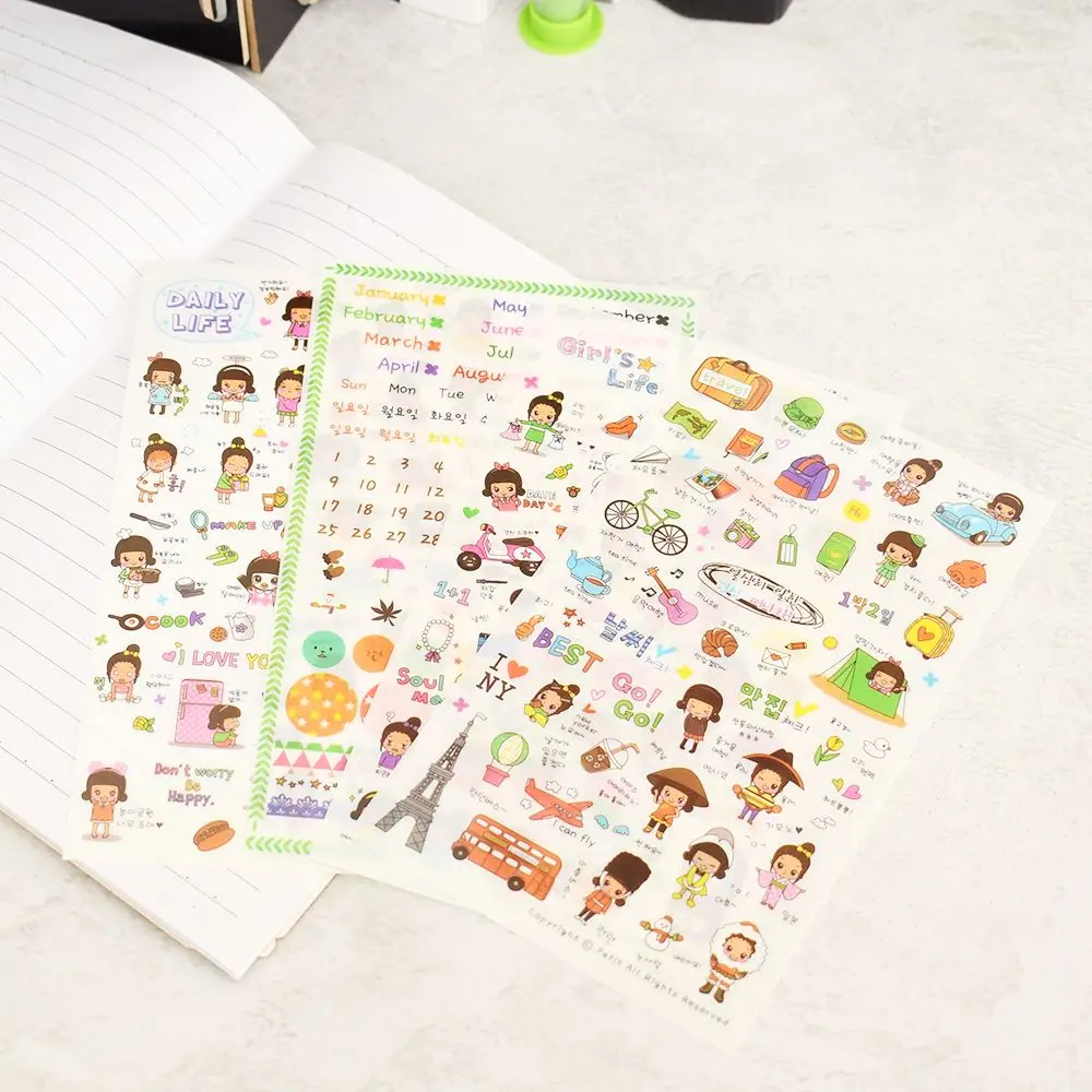 4 шт./упак. для повседневной жизни наклейка Путешествие Скрапбукинг дневник