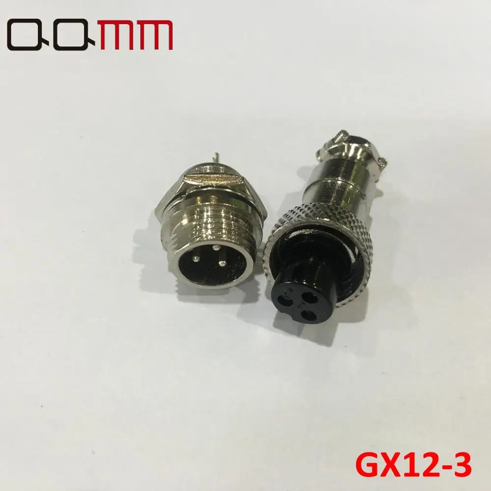 1 комплект 2017 Новый разъем мужской и женский 12 мм провод GX12 3 Pin Авиационная вилка