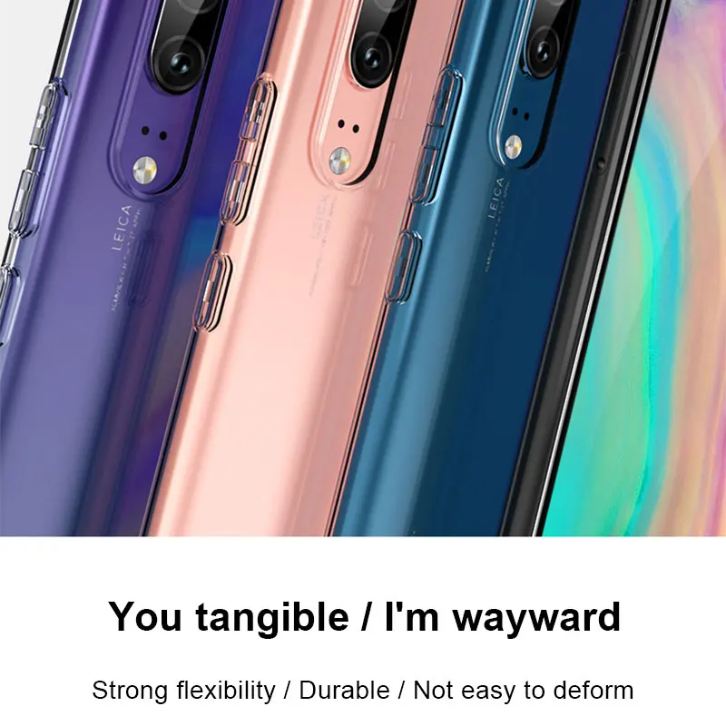 HUKU 3D чехол для телефона для huawei P20 P30 Pro lite Nova 3 3i 3e 4 4e чехол Прозрачный Мягкий ТПУ силиконовый чехол для huawei Nova/4e 3e