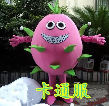 

Dragon Fruit Pitaya Mascot Costume Vegetables mascot costumes Fancy Dress Cartoon Character Party Outfit