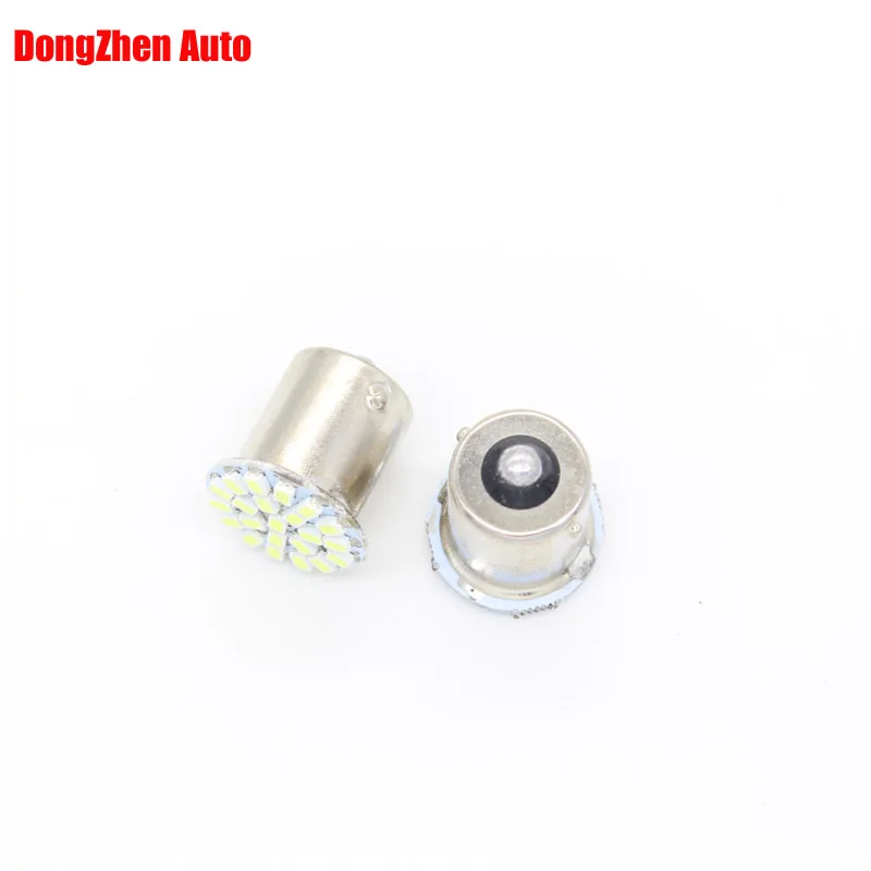 Dongzhen 1X1156 белый красный синий желтый BA15S P21w led 3020 22 SMD шрифт задний указатель