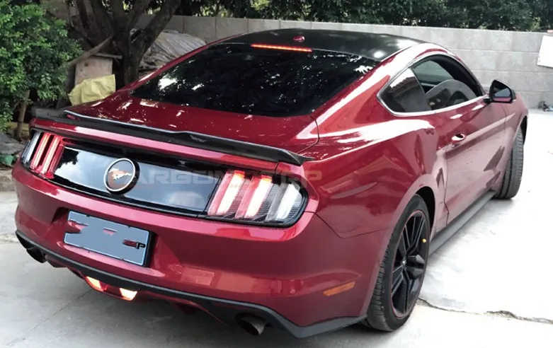 Для Ford Mustang большой спойлер Высокое качество ABS Автомобильный задний декоративное крыло спойлер праймер и цвет выпечки