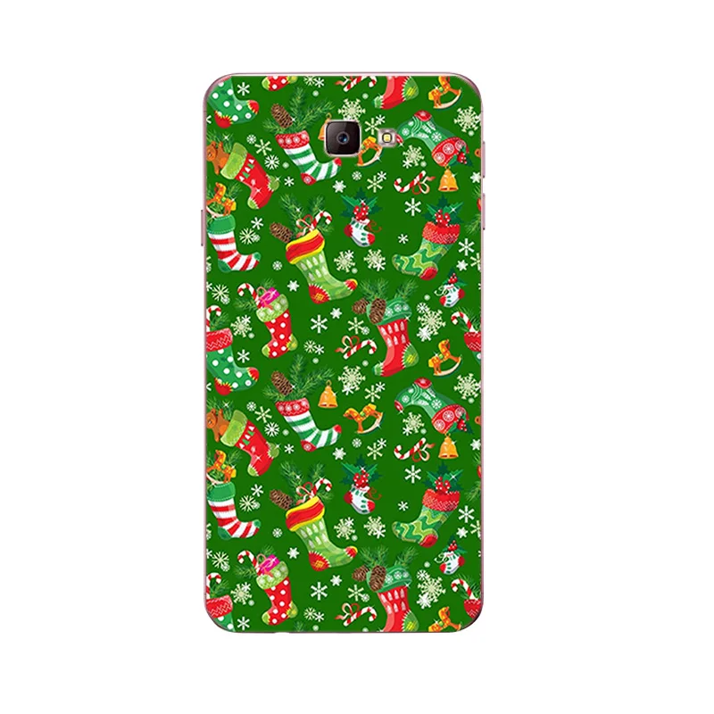 Чехлы на заказ для Samsung Galaxy J5 Prime/J7 Prime J2 Shell J3 2016 2017 J3109 Мягкий ТПУ Рождественский